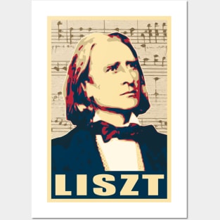 Franz Liszt musical notes Posters and Art